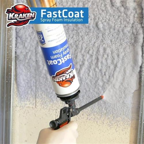 Kraken Poliüretan Termal Yalıtım Hızlı Kaplama Sprey Köpük 930 Gram (Kutusu 3 m²)