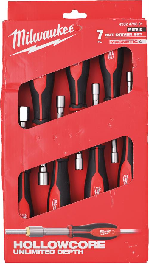 Milwaukee Hollowcore Manyetik Lokma Tornavida Set - 7 Parça 4932479891