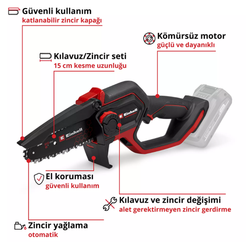 Einhell GP-PS 18/20 Lİ BL Solo Dal Budama Testeresi 4600080