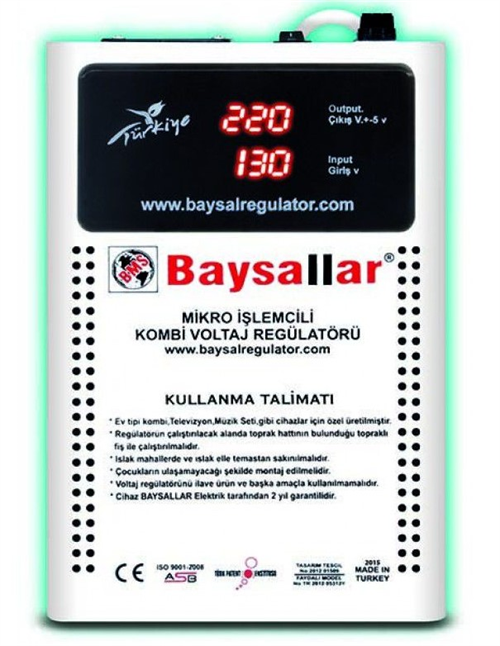 Baysallar Dijital Kombi Regülatörü 500VA 