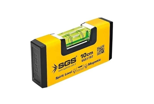 Sgs Alüminyum Mıknatıslı Su Terazi Mini 10 CM SGS1707