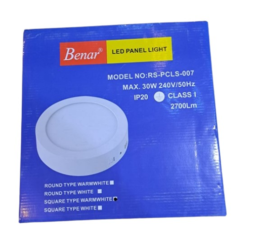 Benar Led Panel Kare Sıva Üstü 30W