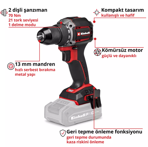 Einhell Tp-Cd 18/70-C Li Bl Solo Vidalama 4514335