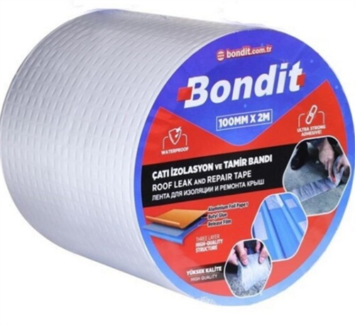 Bondit Çatı İzolasyon Ve Tamir Bandı 100 Mm X 2 Mt BNDC210