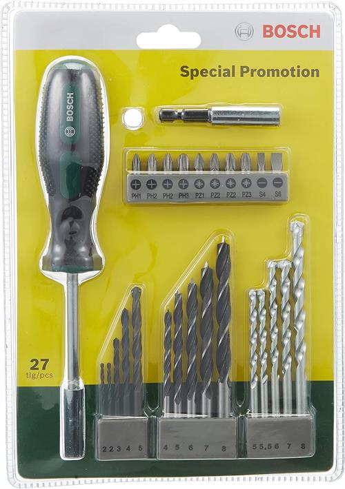 Bosch Beton 27 Parça Tornavidalı Vidalama ve Matkap Ucu Seti 2607017201