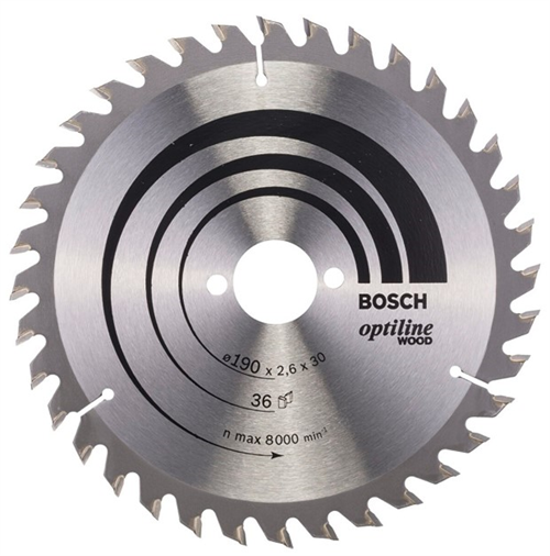 Bosch Daire Testere Bıçağı 190 X 30 Mm 36 Diş