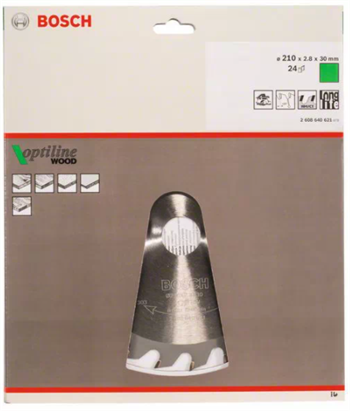 Bosch Daire Testere Bıçağı Optiline Wood 210x30 mm 24 Diş 2608640621
