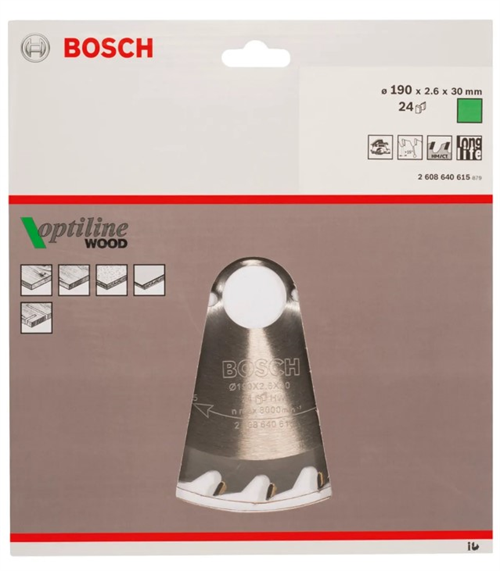 Bosch Optiline Ahşap Daire Testere Bıçağı 305x30 mm (96 Diş)Daire Testere Bıçakları