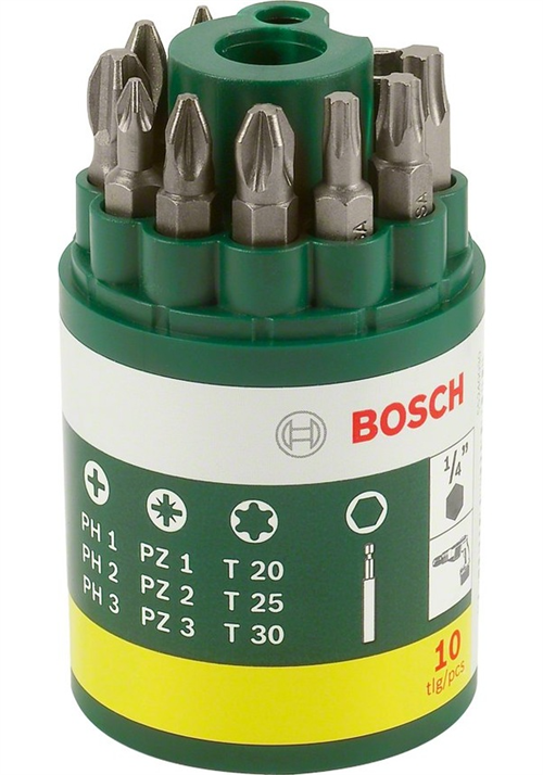Bosch Vidalama Uc Seti 10 Parça 2607019452