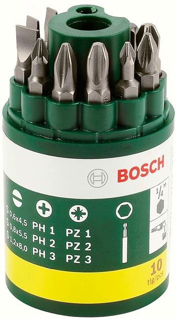 Bosch Vidalama Ucu Seti 10 Parça 2607019454