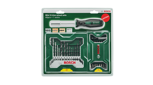 Bosch X-Line 15 Parça Delme+ 25 Parça Vidalama Ucu Seti + Tornavida 2607017655