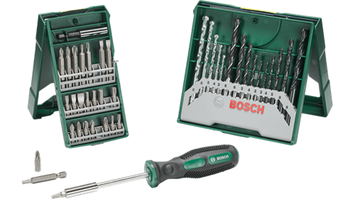 Bosch X-Line 15 Parça Delme+ 25 Parça Vidalama Ucu Seti + Tornavida 2607017655