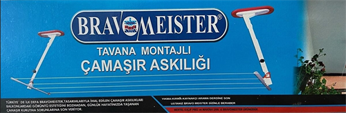 Bravomeıster Tavana Montajlı Çamaşır Askılığı