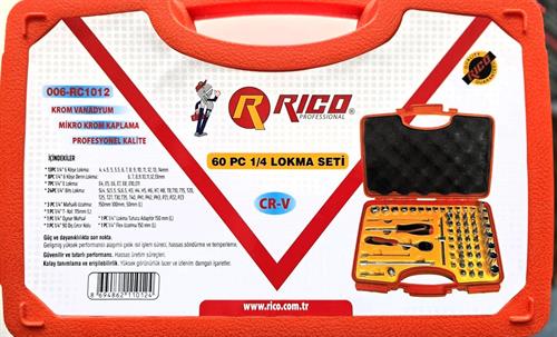 RICO 1/4 Lokma Seti 60 Parça RC1012