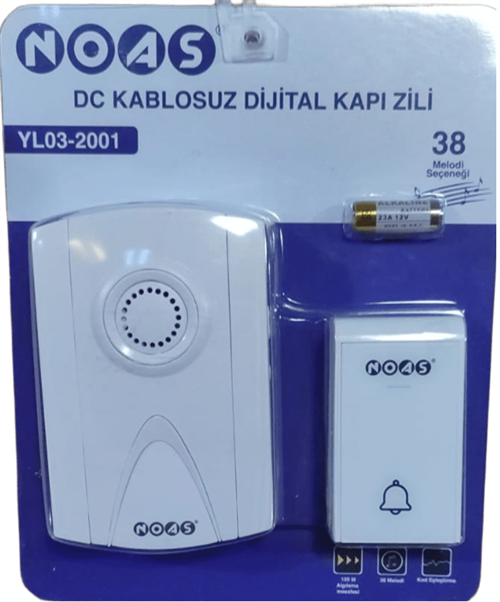 Noas Kablosuz Dijital Kapı Zili YL03-2001