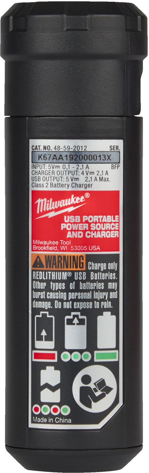 Milwaukee Redlithium Usb Power Bank Usb 3.0 AH 4932493335