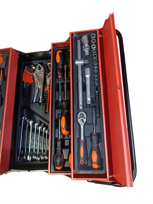 Metal Raflı Dolu Takım Çantası 85 Parça