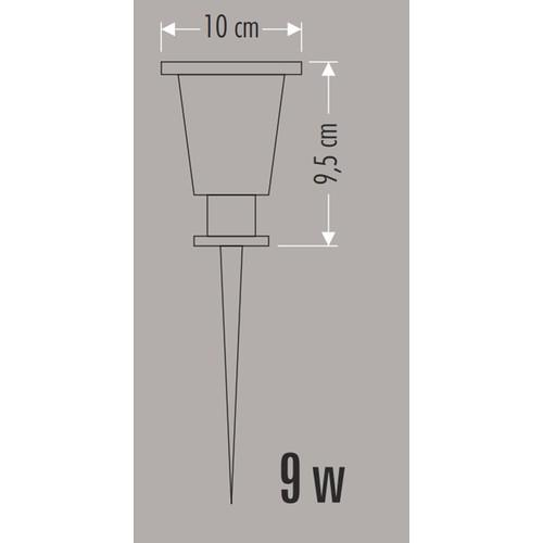 Cata 9W Beyaz Işık Çim Bahçe Armatür Ct-7303