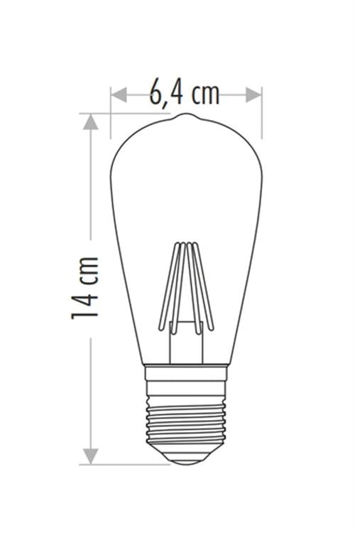 Cata Led Ampul St64 8w Günışığı Ct-4353