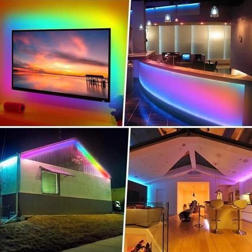 Cata Rgb Şerit Led Seti ( 5 Mt Rgb Led 3 Renk + Trafo + Rgb Kumanda ) Ct-4557