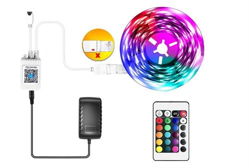Cata Rgb Şerit Led Seti ( 5 Mt Rgb Led 3 Renk + Trafo + Rgb Kumanda ) Ct-4557
