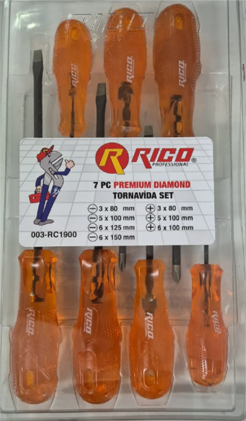 Rıco 7 Parça Premium Dıamond Tornavida Seti 003-RC1900