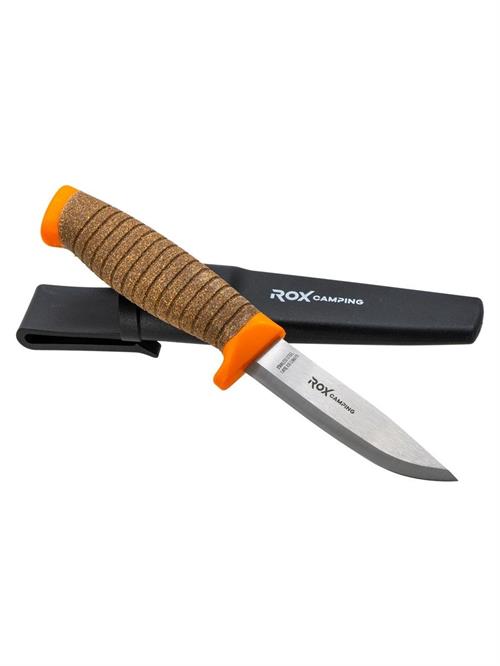 Rox Camping Bushcraft  Plus Paslanmaz Çelik Kamp Bıçak Turuncu 153CAMP0321