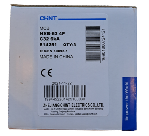 Chint W Otomat 4P C32 6KA NXB-63 814251