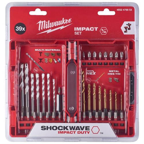 Milwaukee Darbeli Tornavida Matkap Ucu Seti 39 Parça 4932479853