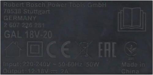 Bosch GAL 18V-20  Profesyonel Akü Şarj Cihazı 2607226281