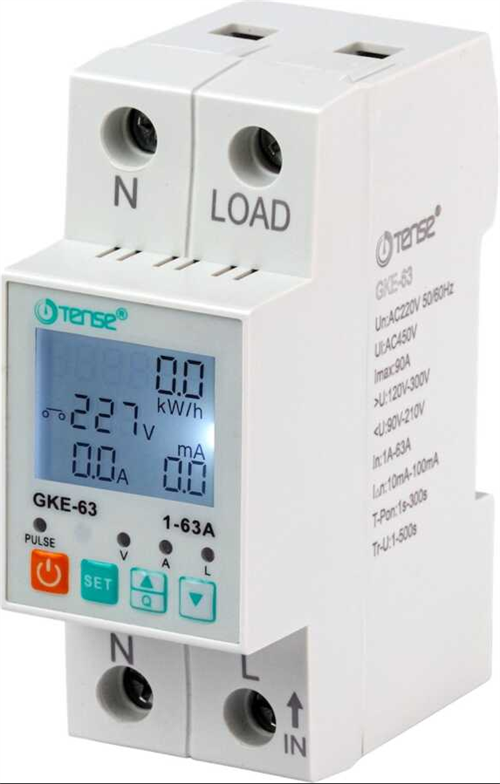 Tense Momofaze Yüksek ve Düşük Gerilim Kontrol Rölesi 63A Gke-63