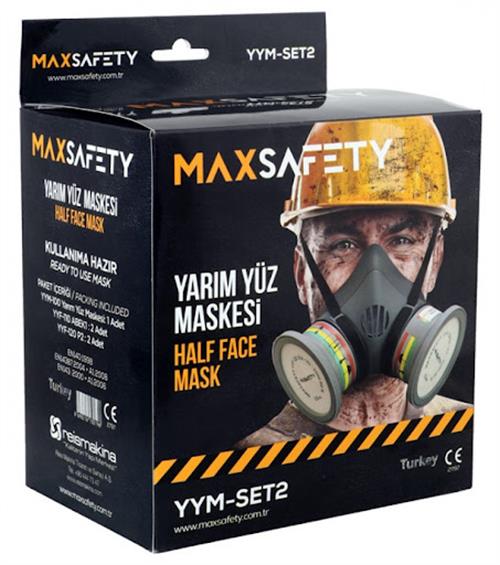 Maxsafety YYM-SET2 Yarım Yüz Maskesi 