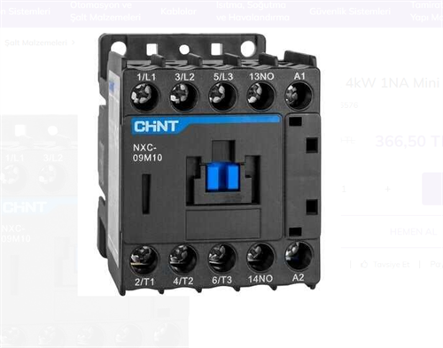 Chnt Mini Kontaktör 4KW 9A 836576