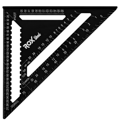 Rox Wood Alüminyum Üçgen Gönye 350*440 mm 153ROX0089