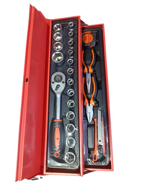 Metal Raflı Dolu Takım Çantası 85 Parça
