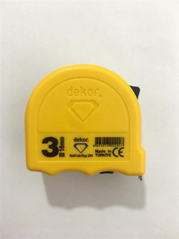 Dekor Şerit Metre Sarı 3M*16mm (294)