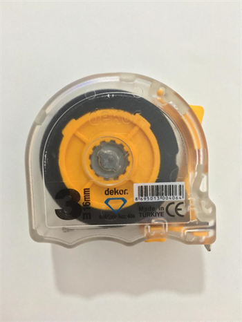 Dekor Şerit Metre Şeffaf 3M*16mm (406)