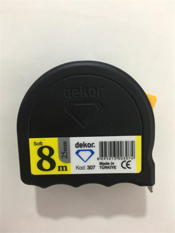 Dekor Şerit Metre Siyah 8M*25mm (307)