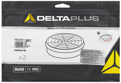Delta Plus Yarım Yüz Maske Filtre 2 Adet M6000 Abek1