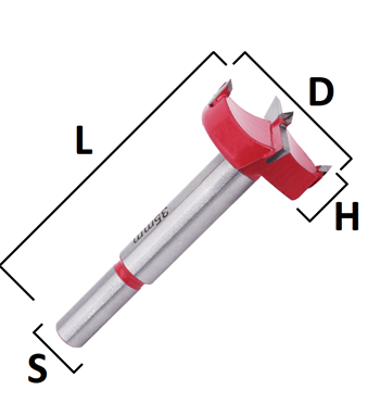 Durable Tas Menteşe Yeri Açma Bıçağı 75 Mm