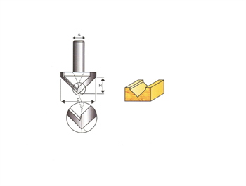 Durable V Kanal Açma Bıçağı 25 Mm
