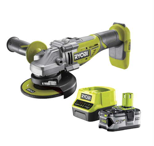 Ryobi R18AG7-140S 125 MM 18V 1x 4.0 Ah Li-Ion Akülü Taşlama 5133004231	
