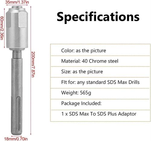 SGS Dönüştürücü Adaptör SDS Max SDS Plus SGS1584