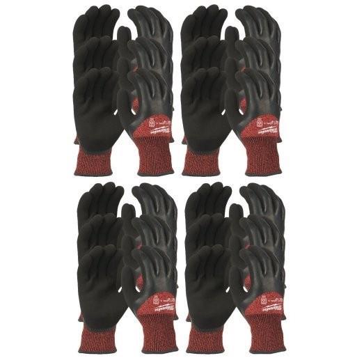 Milwaukee 3. Derece Kesik Korumalı Kışlık Nitril Eldiven - 9/ L - 12 Adet 4932471611