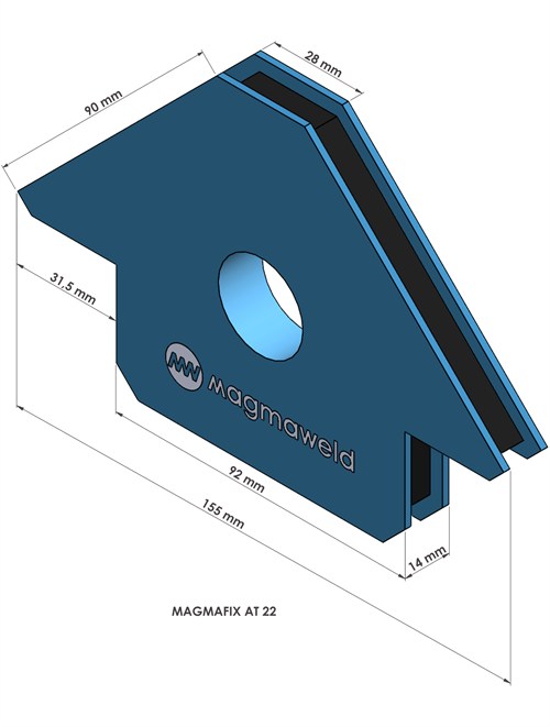 Magmaweld Manyetik Kaynak Gönyesi 22 KG