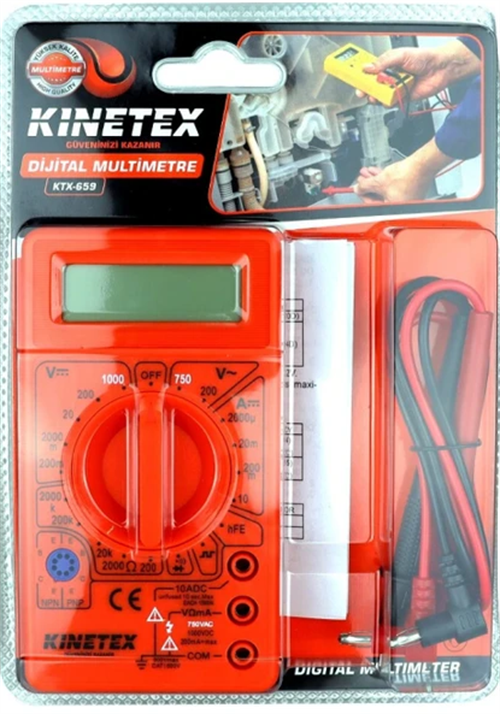 Kınetex Dijital Multimetre  KTX-659