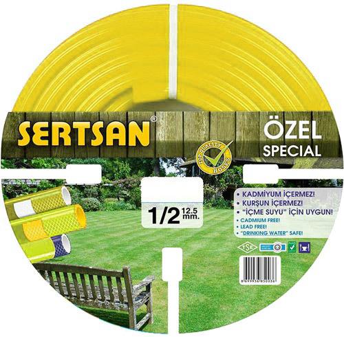 Sertsan Örgülü Hortum Şeffaf Eko 1/2 25 Mt