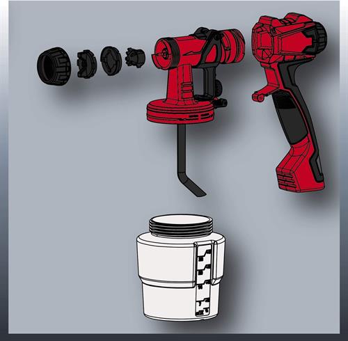 Einhell TC-SY 600 S Sprey Boya Tabancası 4260015