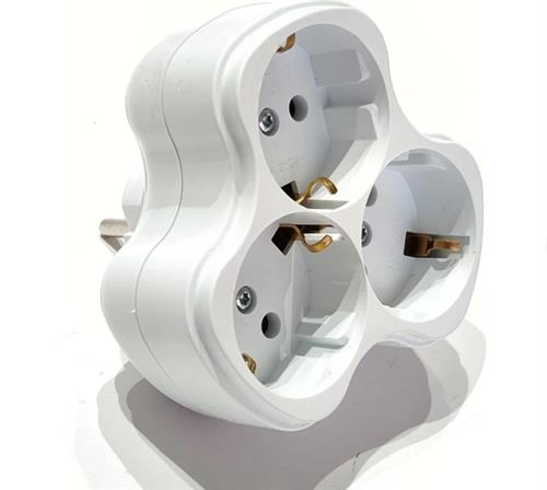 El-Bi Delta Golyad Yonca Model Üçlü Topraklı Fiş