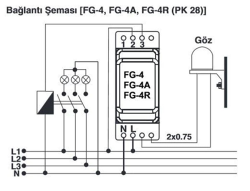Entes FG-4 Fotosel Röle